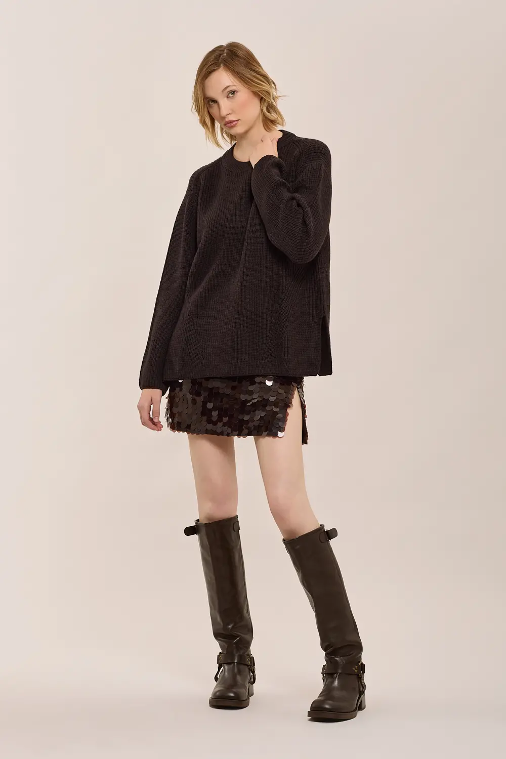 ワンピース PAROSH Women Mid Skirts CIAK D725484 013 227975 Black P.A.R.O.S.H. - Skirt